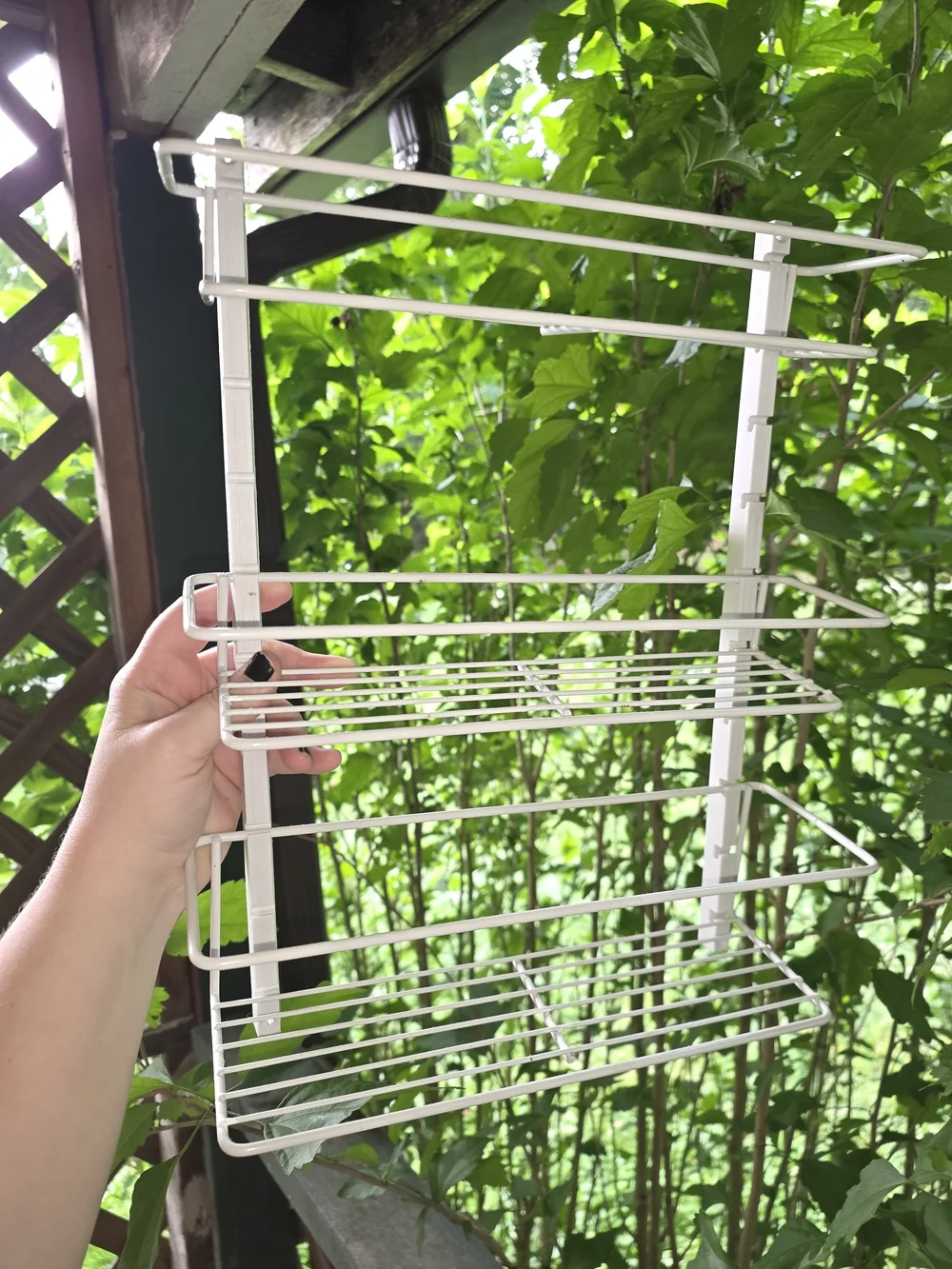 White 3-Tier Wire Storage Shelf - Home Storage & Organization. Spice Rack